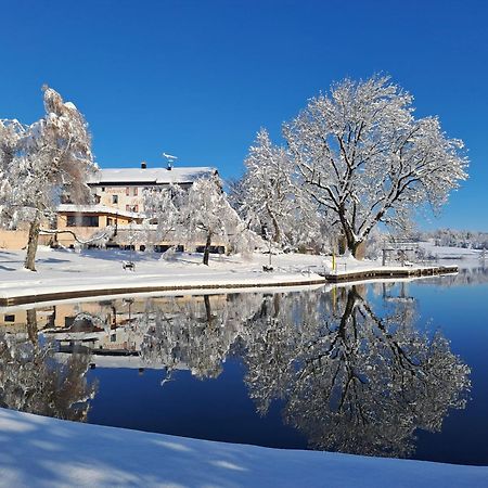 Hotel-Pension Seebad "Seegenuss-Natur-Spa" Sulzberg Exteriör bild